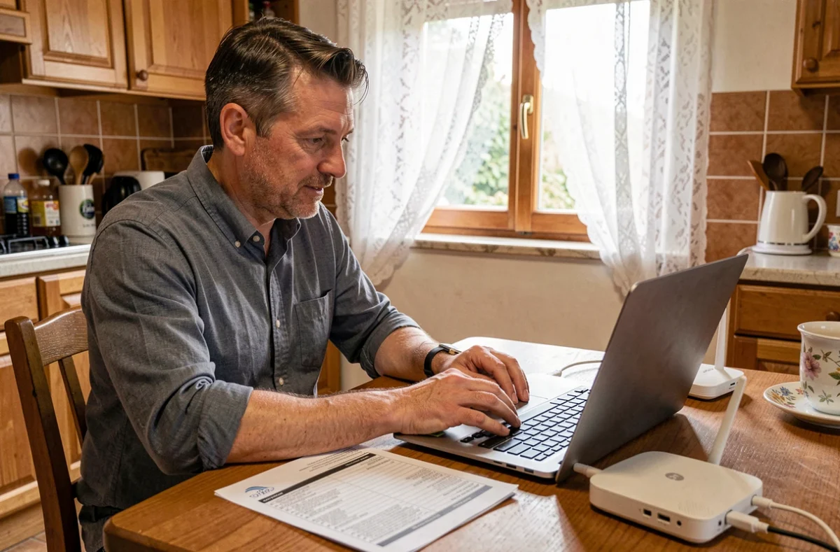 Technicien Chavanne Stéphane à Vérin effectuant un dépannage informatique à domicile chez un particulier
