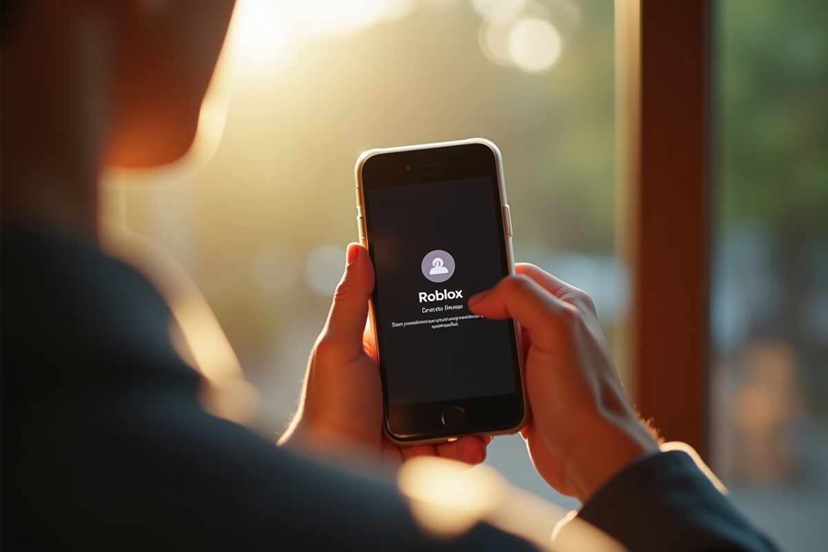 Gros plan sur une personne tenant un smartphone avec l